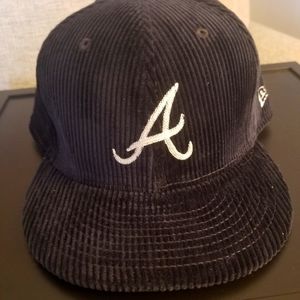 Atlanta Braves corduroy fitted hat